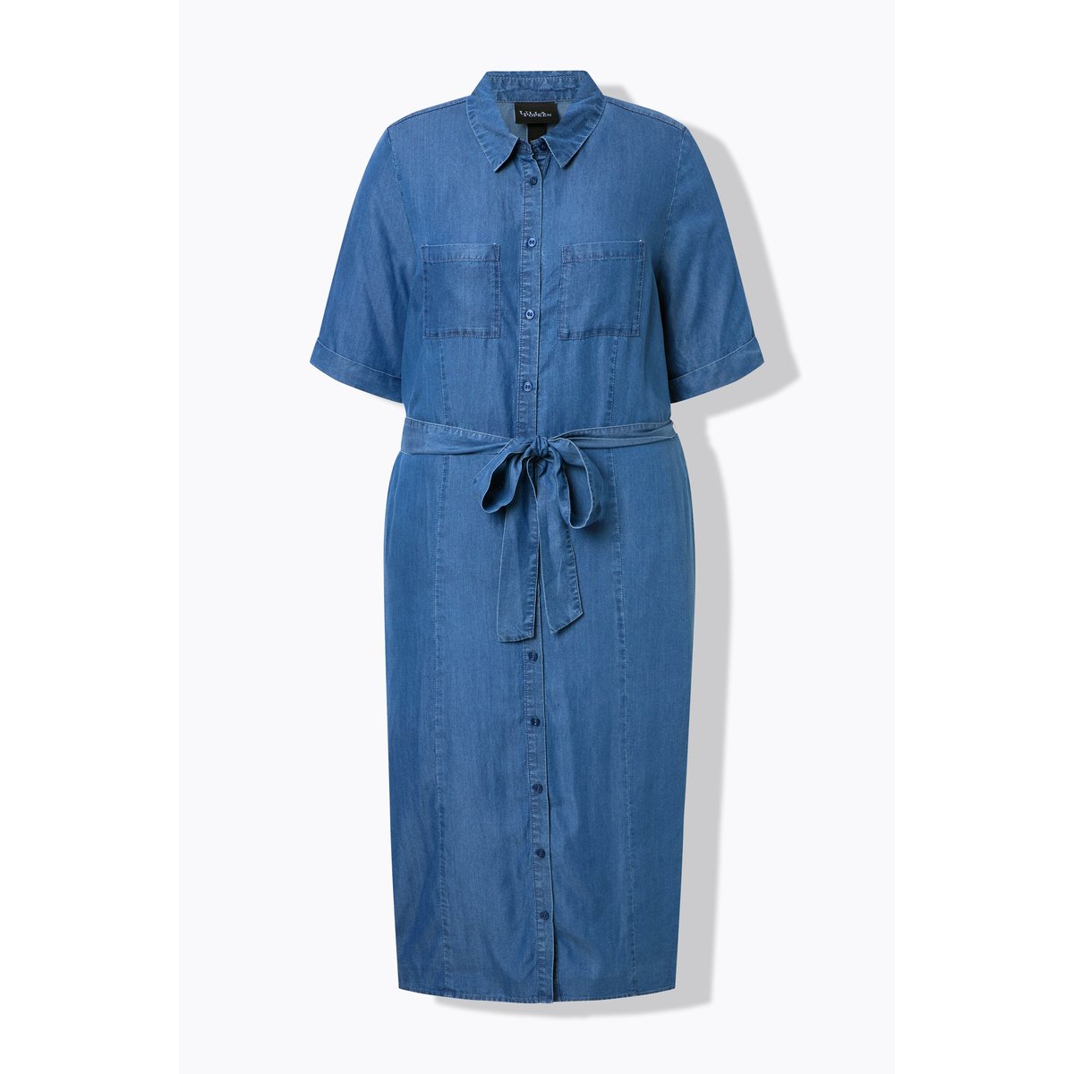 Robe-chemisier bleu jean, ULLA POPKEN