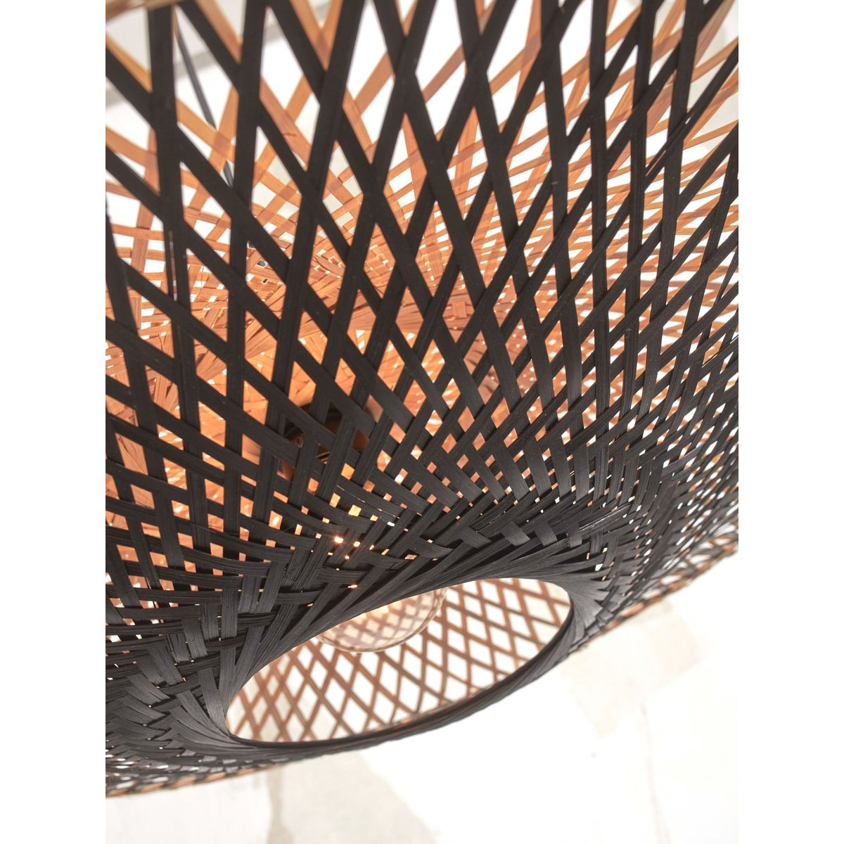 Lampe Suspendue Bambou KALIMANTAN black, D'ARPEJE