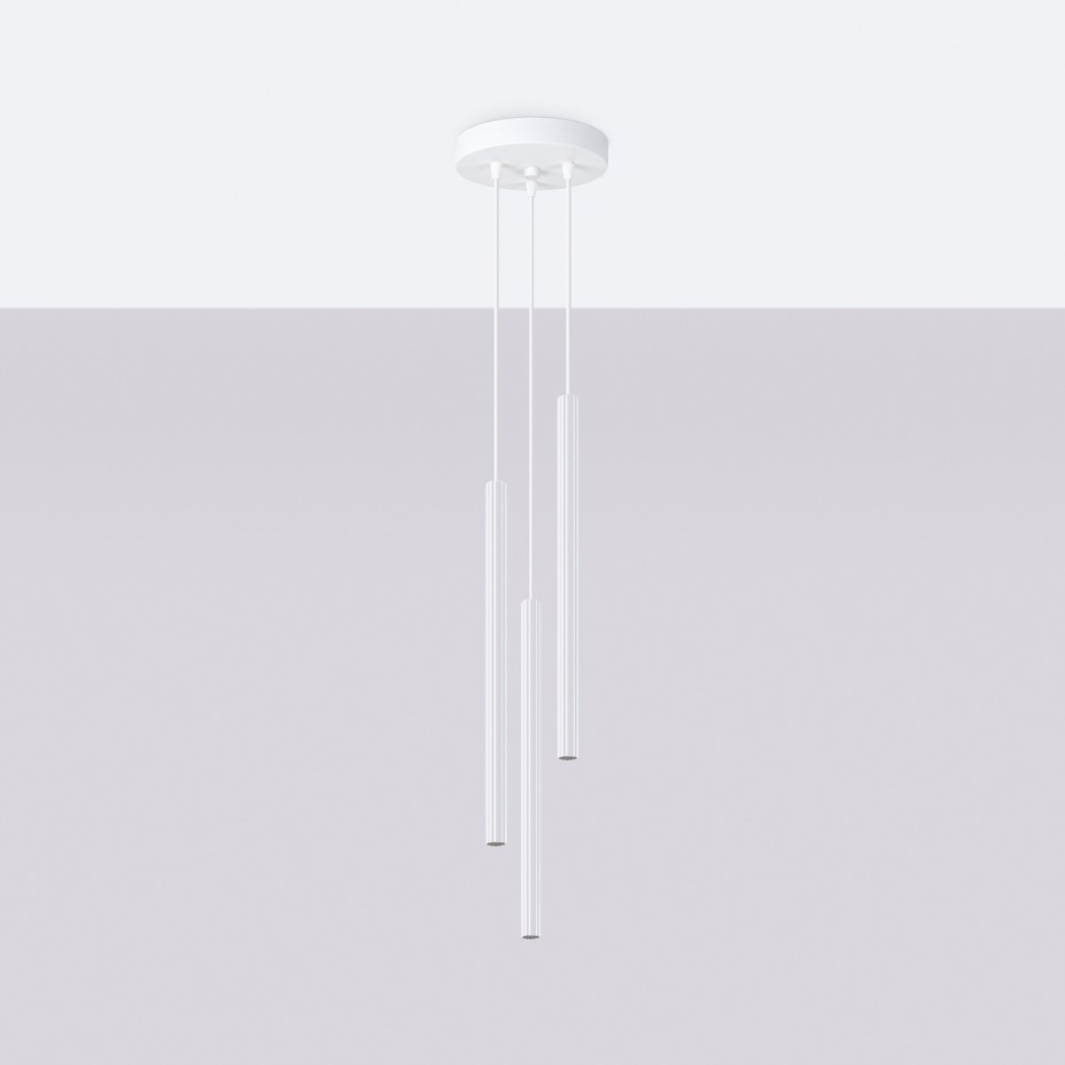 Lustre Acier Blanc G9 3 Arche blanc, EDEN