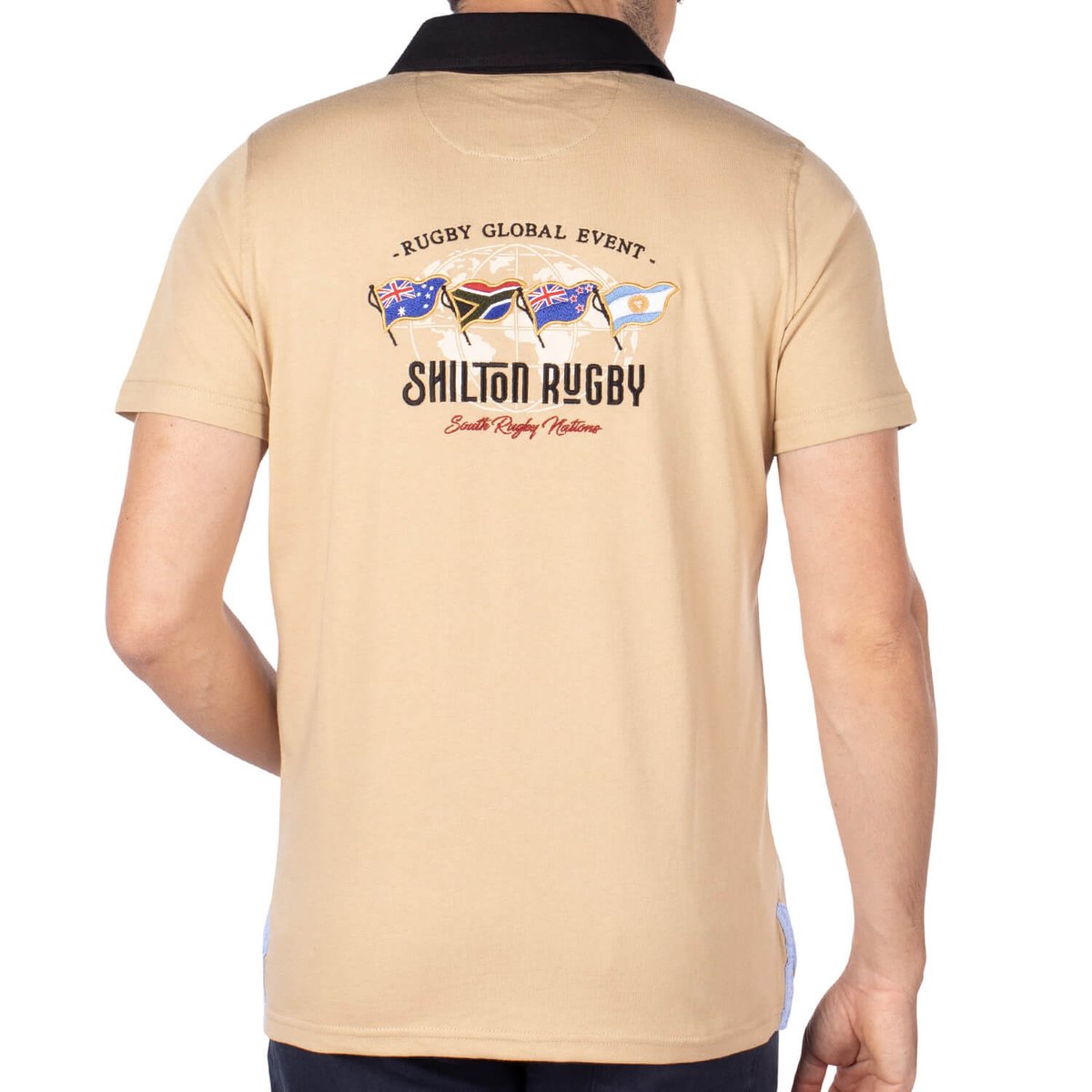 Polo rugby NATIONS beige, SHILTON
