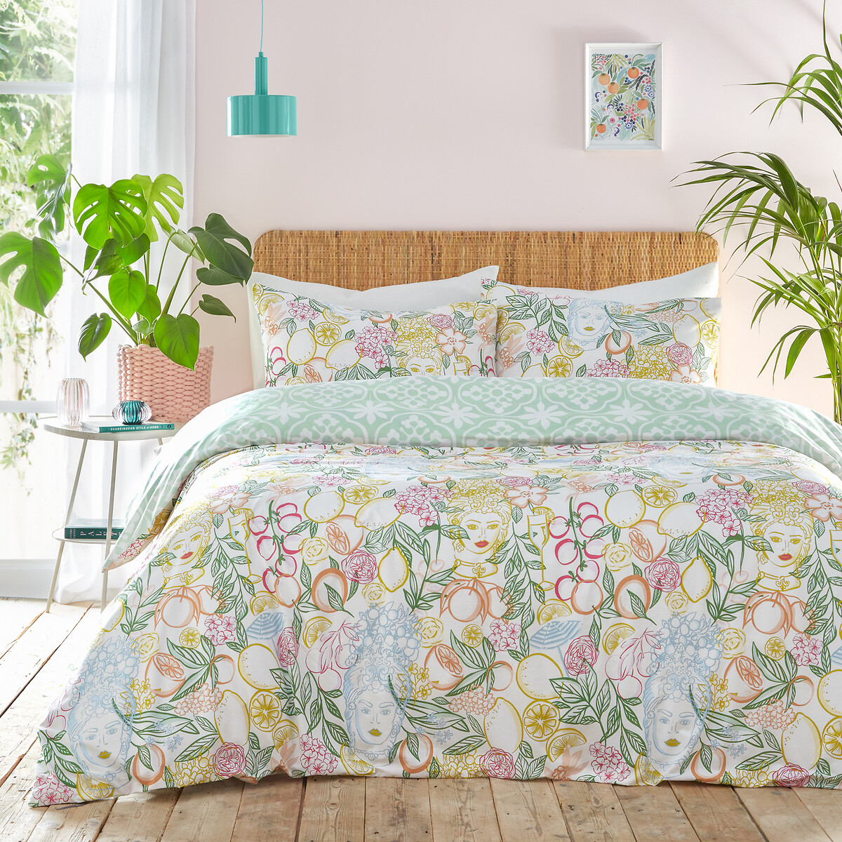 Taormina Duvet Cover and Pillowcase set multi-coloured, FURN.