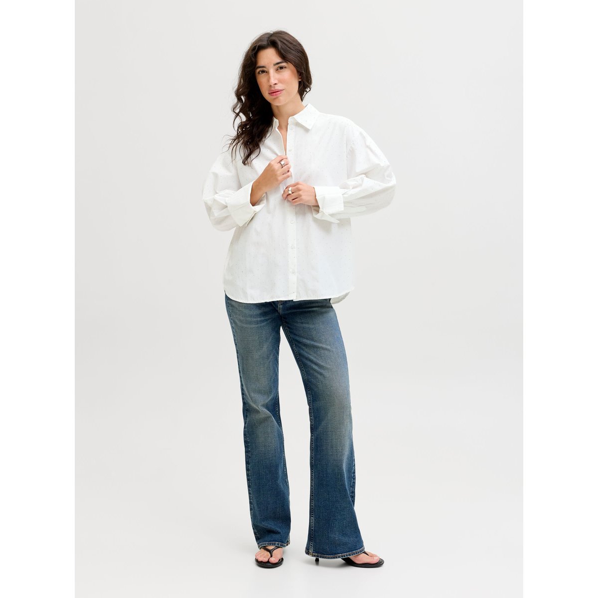 Chemise En Popeline blanc de blanc, JJXX