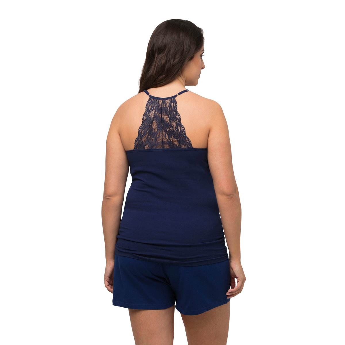 Maillot de corps avec dentelle, dos nageur encre, ULLA POPKEN