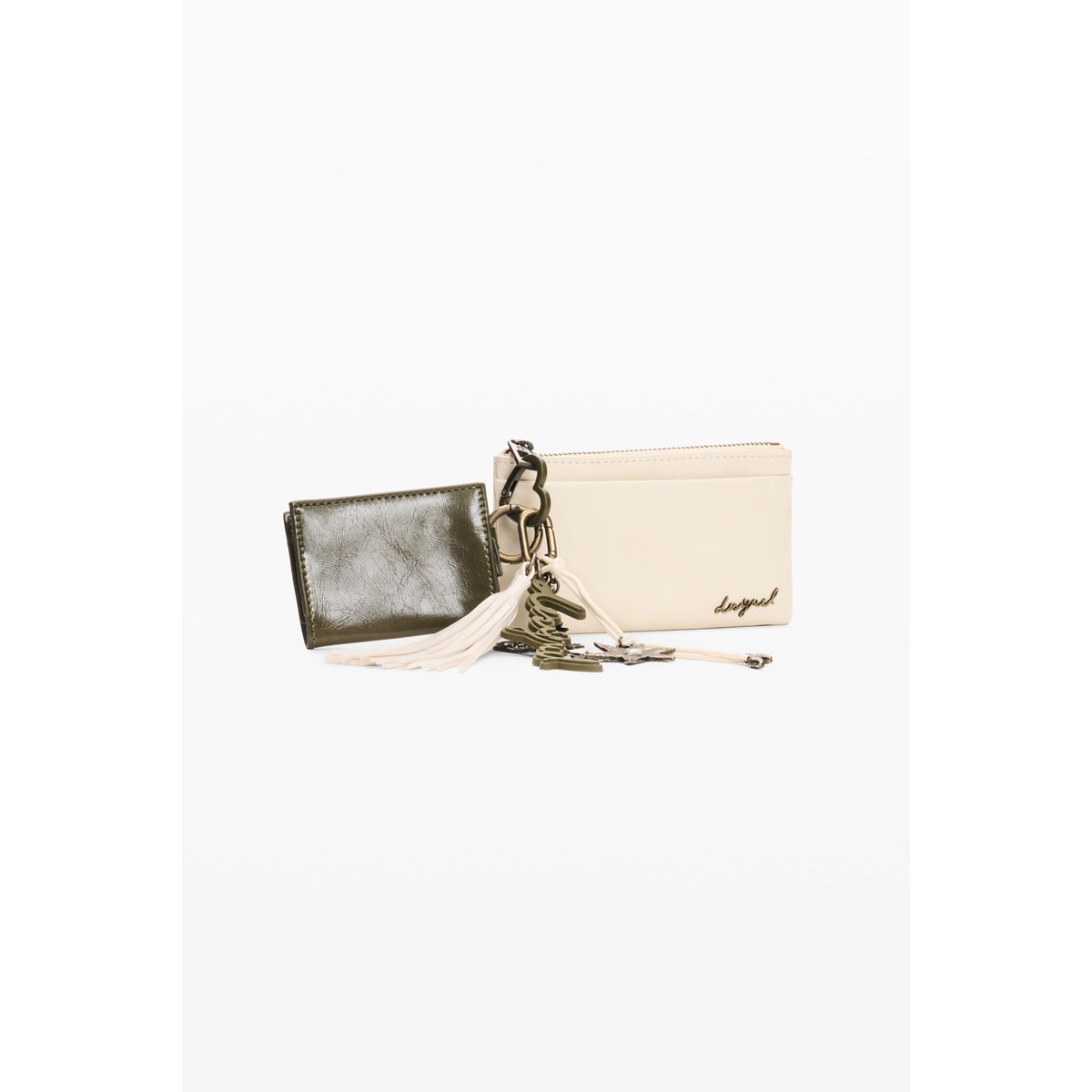 Petit porte-monnaie charms beige, DESIGUAL