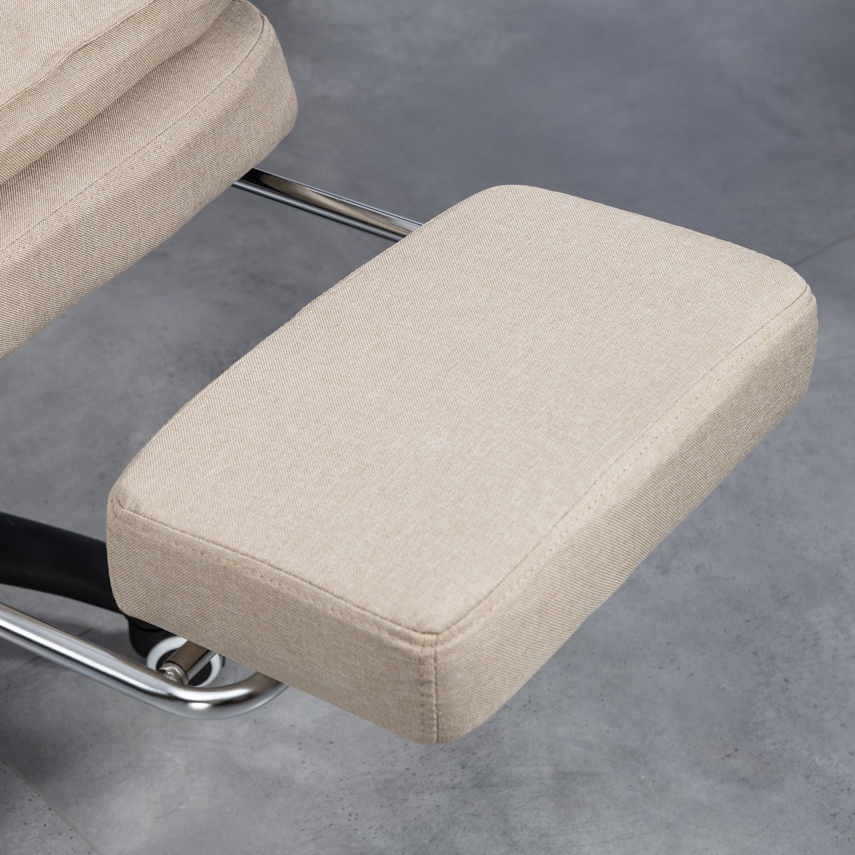 Fauteuil de bureau avec fonction massage Lin beige, HOMCOM