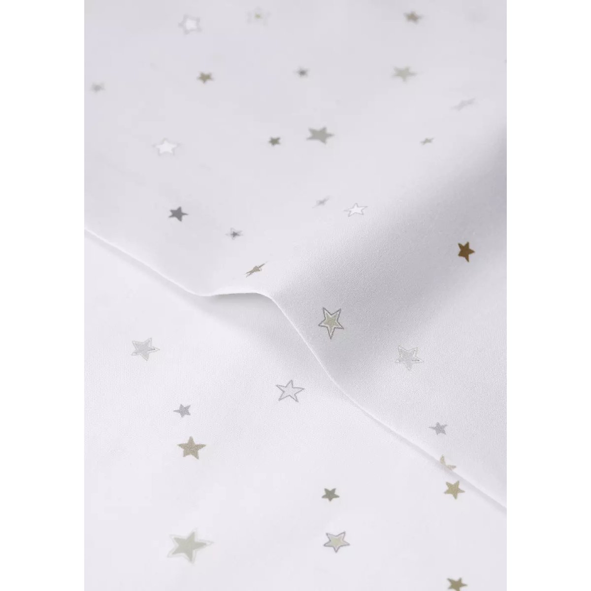 Housse de couette enfant 100 % coton étoiles berceau sable, MANGO HOME