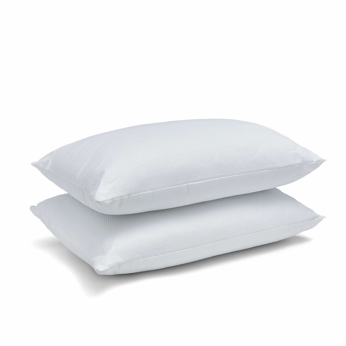 Luxury Quilted Comfort Embossed Pillow Pair white, CATHERINE LANSFIELD