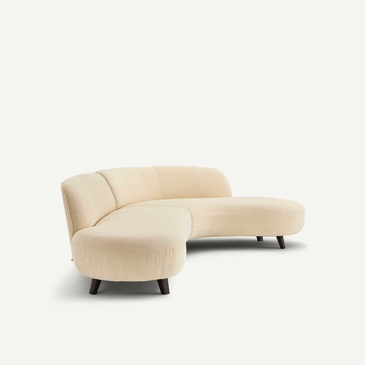 Canapé d'angle, en polyester, ROSEBURY ivoire, EMMANUEL GALLINA X AM.PM