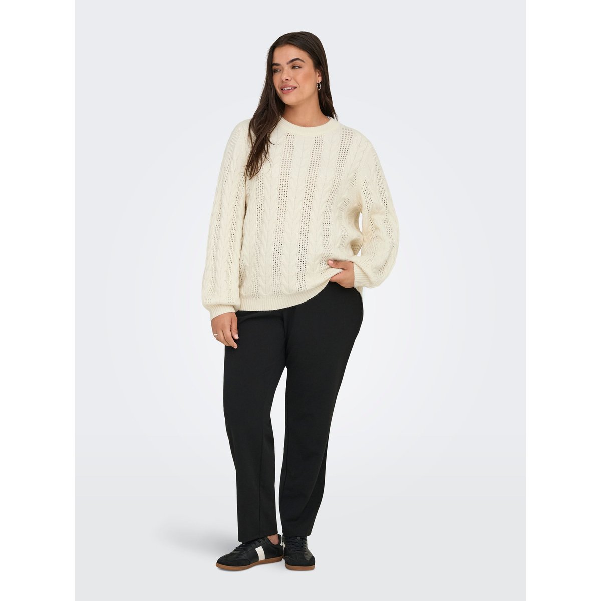 Pull En Maille whitecap gray 1, ONLY CARMAKOMA