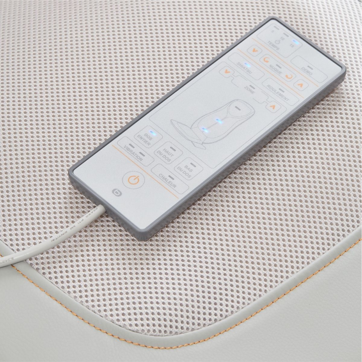 Siège massant chauffant EDM3 eden premium gris, ESSENTIEL B