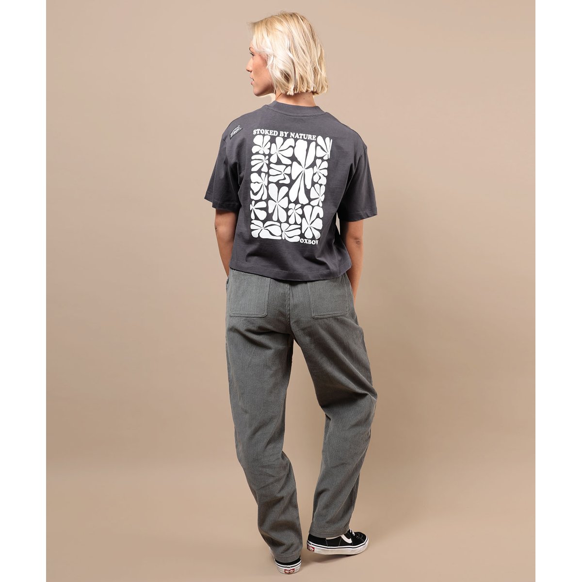 Tee-shirt manches courtes RETROFLO caviar, OXBOW