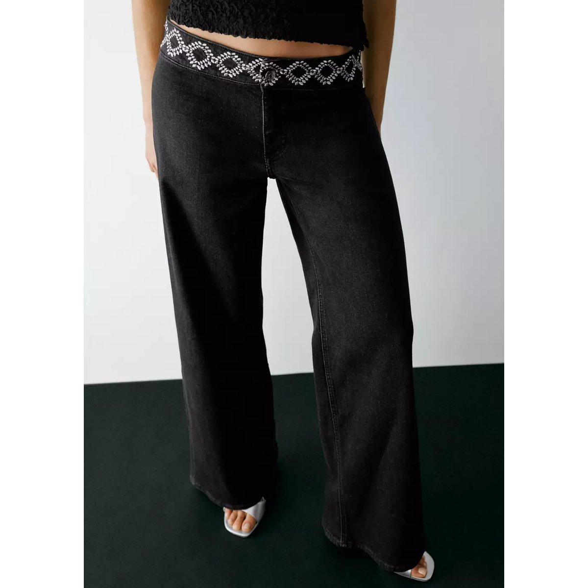 JEANS DIAMOND noir, MANGO TEEN
