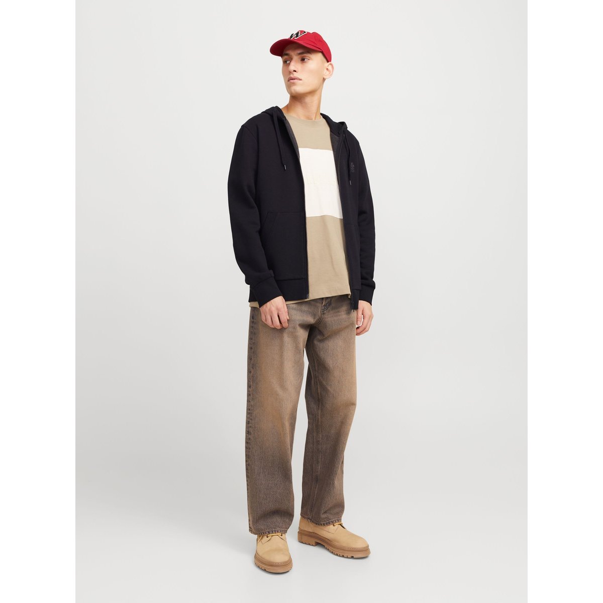 Sweat À Capuche black 1, JACK & JONES