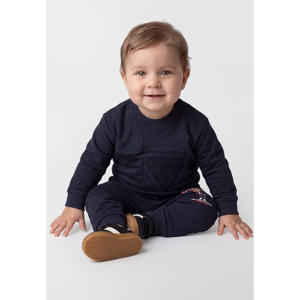 Sweat-Shirt Brodé bleu, GUESS KIDS