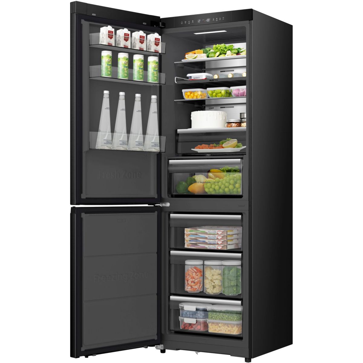 Réfrigérateur combiné RB5K330GSFC freshfit enchâssable couleur unique, HISENSE