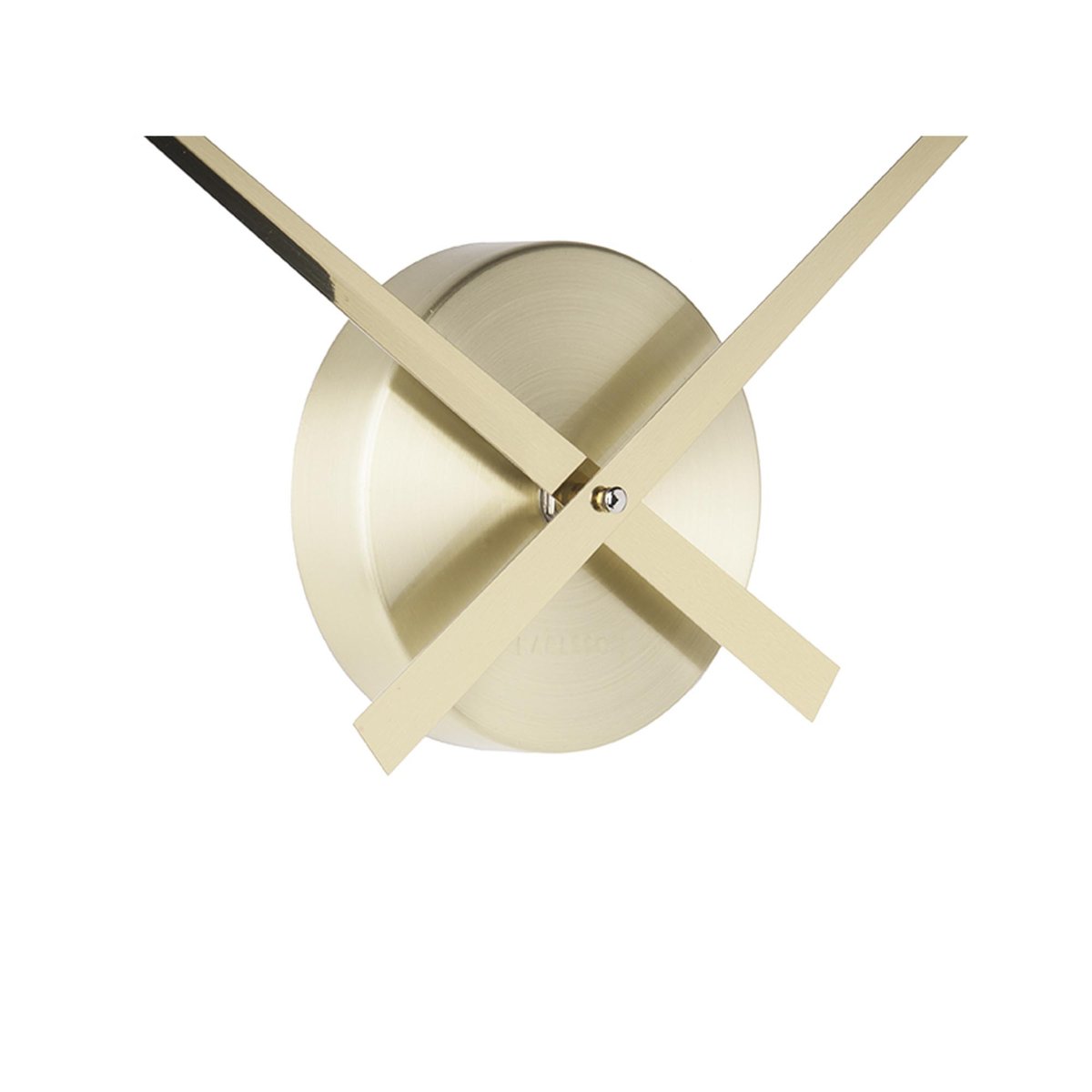 Horloge murale design minimaliste en métal petit format LITTLE BIG TIME or, PRESENT TIME