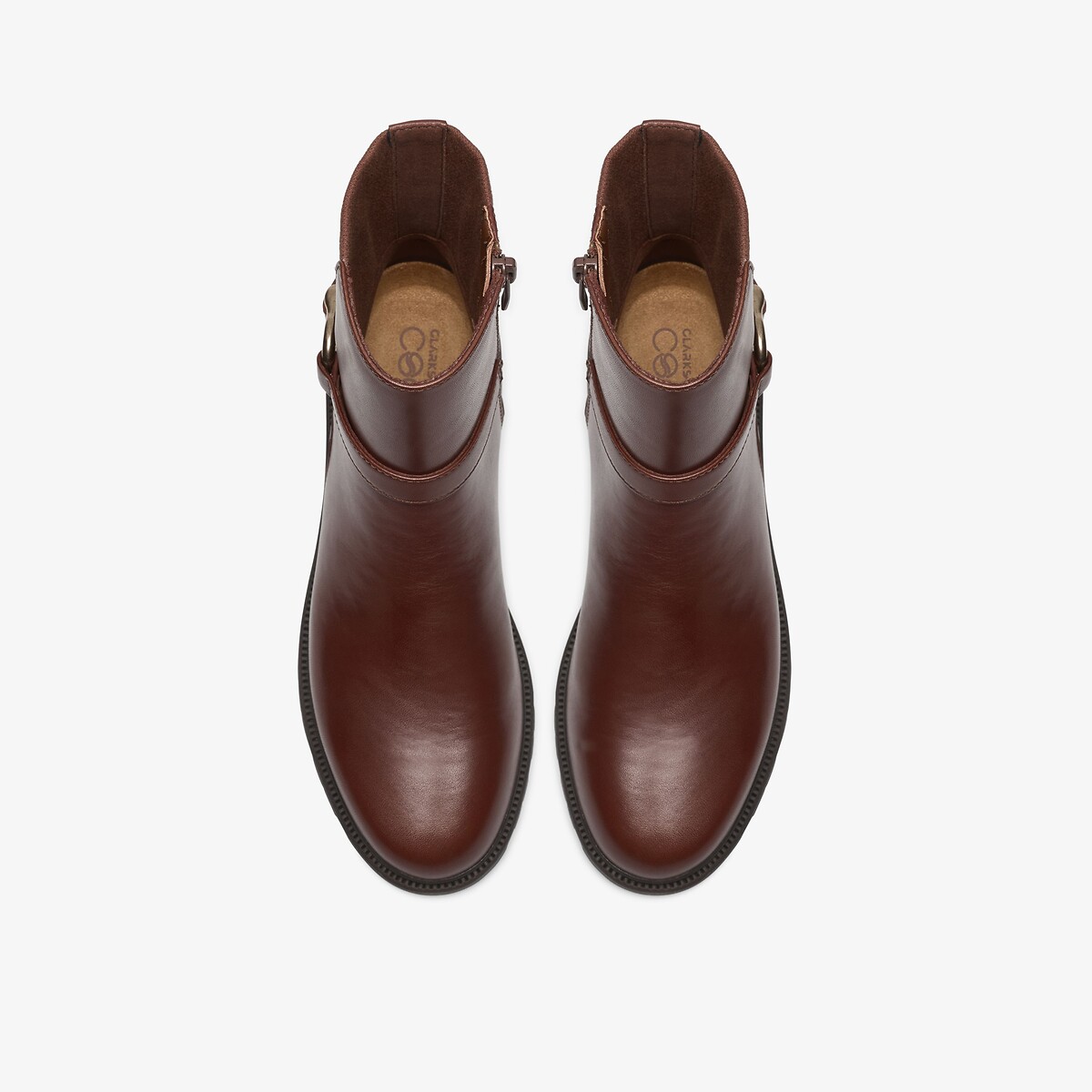 Botines de piel CODE L BAY tan, CLARKS