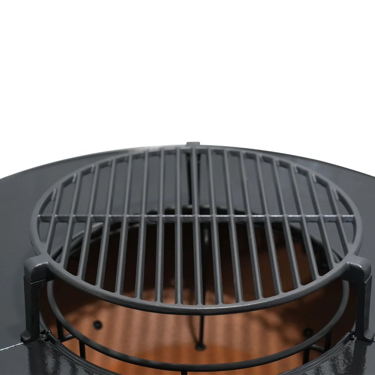 Brasero avec meuble intégré avec accessoires et housse de protection - Moments gris, LAGUIOLE CUISSON