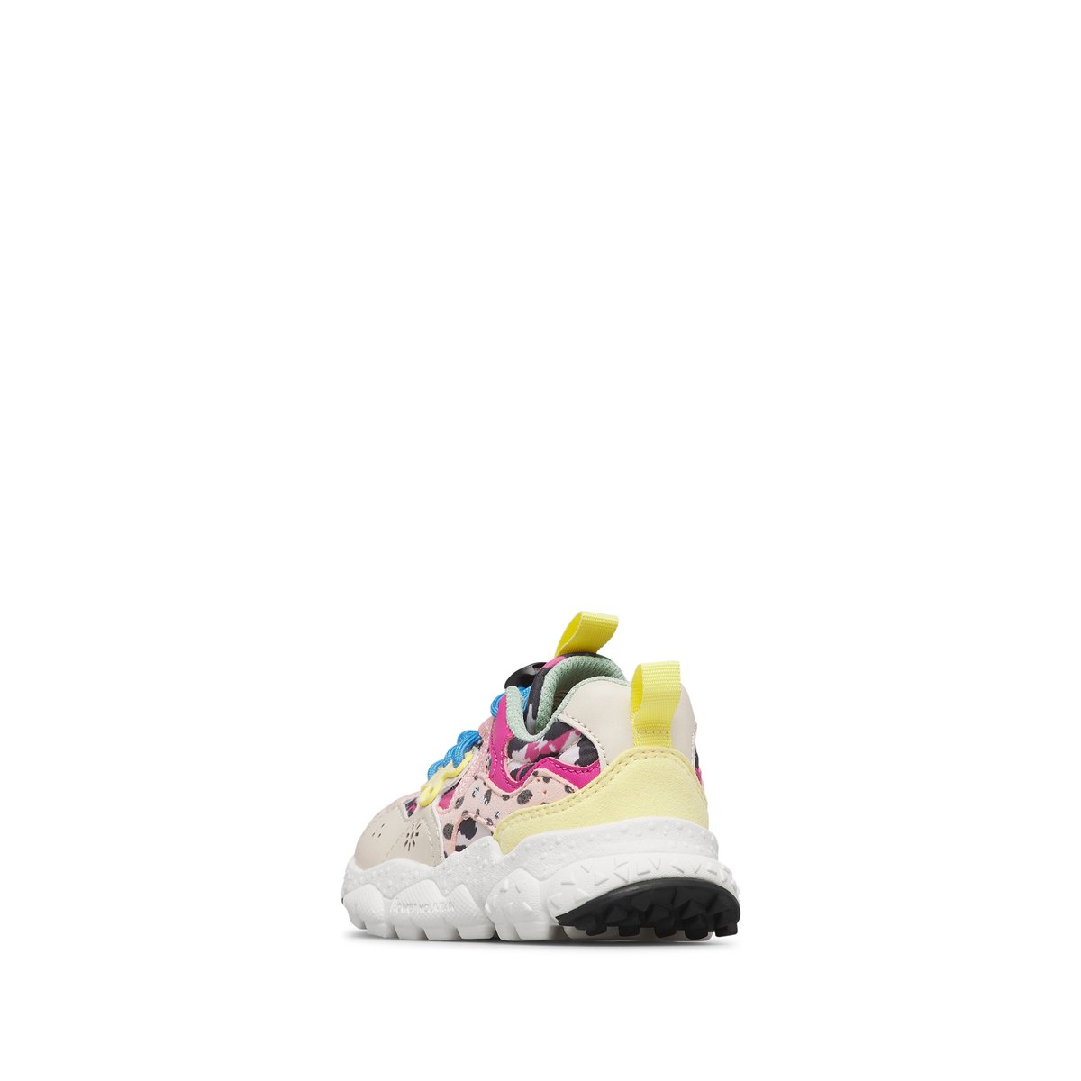 Sneakers en simili cuir et tissu technique YAMANO 3 JUNIOR. rose-beige-, NATURINO