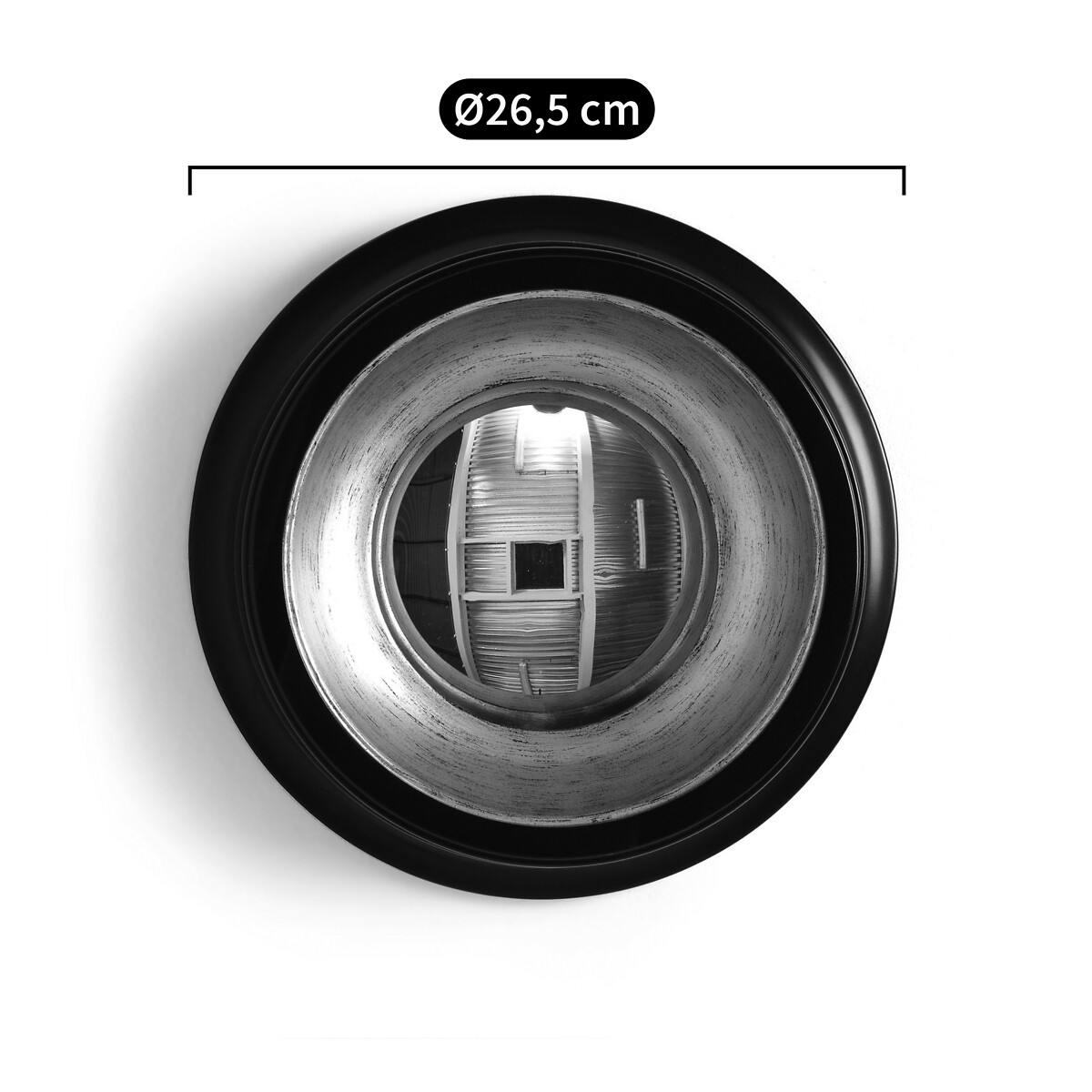 Miroir de sorcière rond diamètre 26,5 cm, Samantha doré, AM.PM