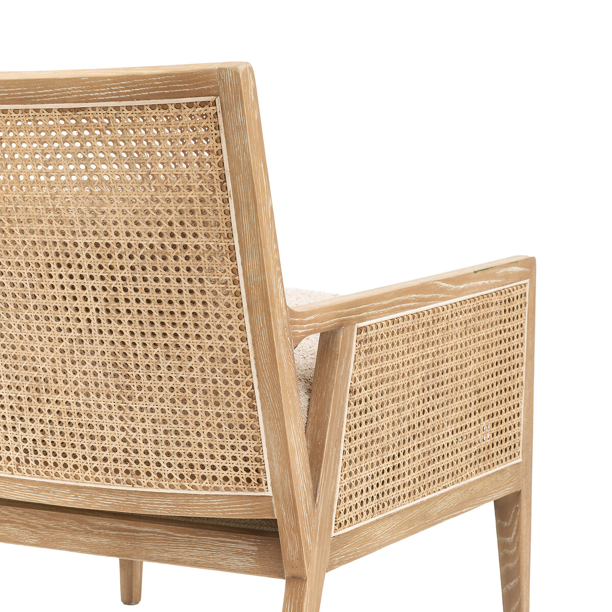 Satara Rattan Armchair with Boucle Cushions natural, ÉDITÉ
