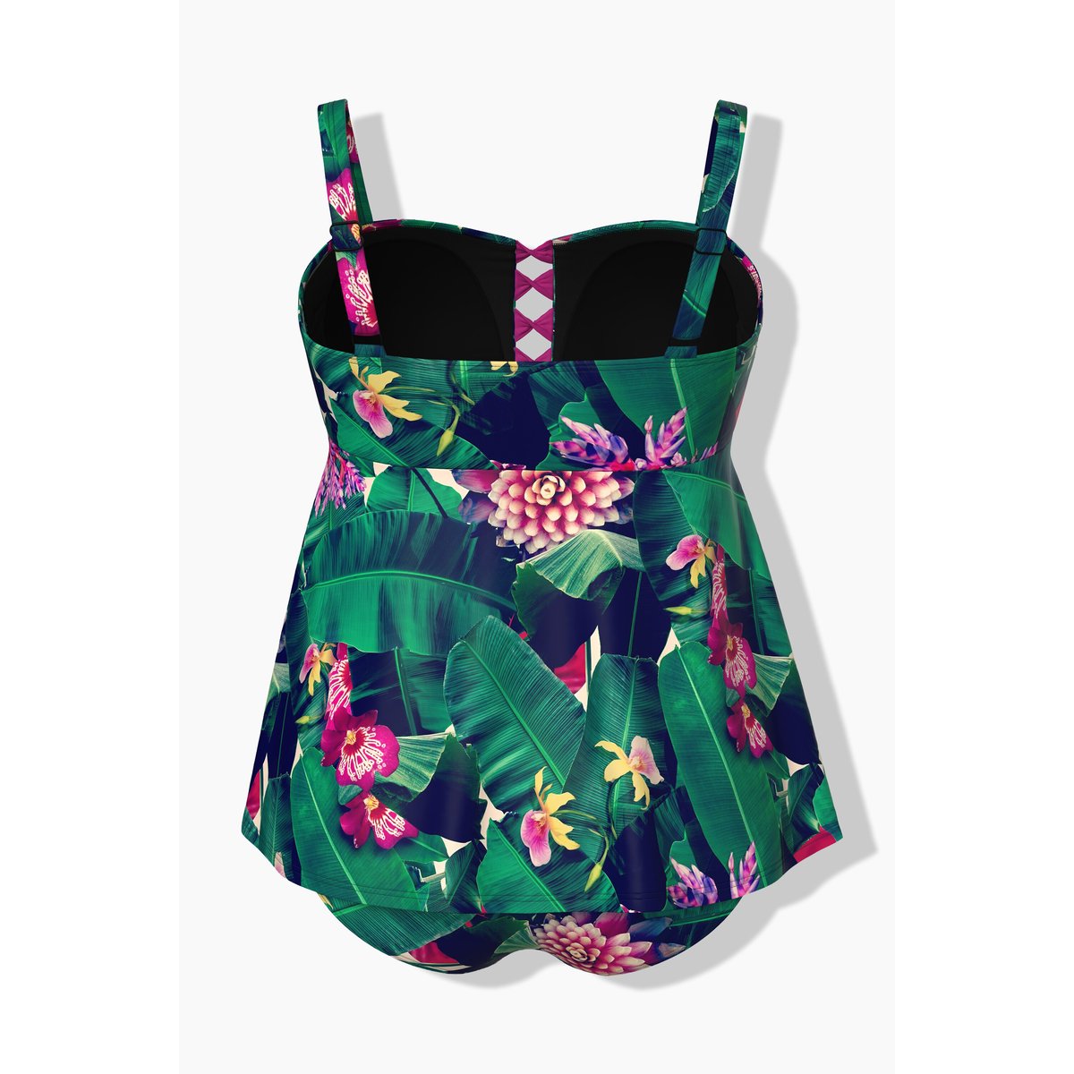 Tankini à fleurs menthe verte, ULLA POPKEN