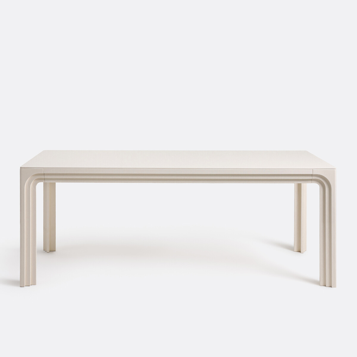 Table de repas, finition laquée, 6 à 8 couverts, LIOR beige, LA REDOUTE INTERIEURS
