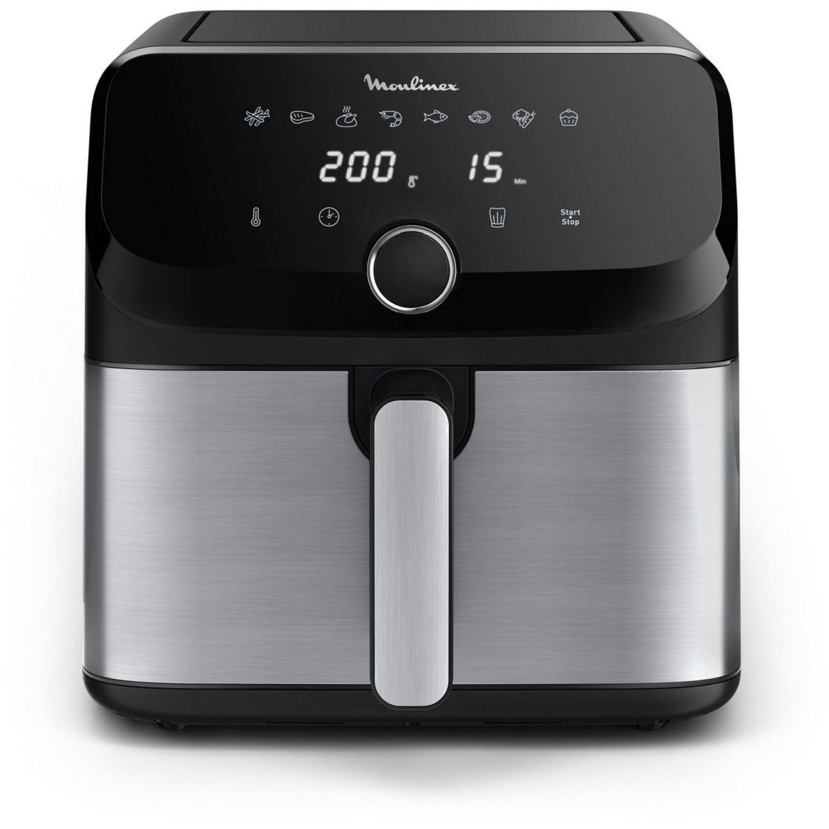 Friteuse sans huile Easy Fry XXL 7.5L EZ855D20 inox, MOULINEX
