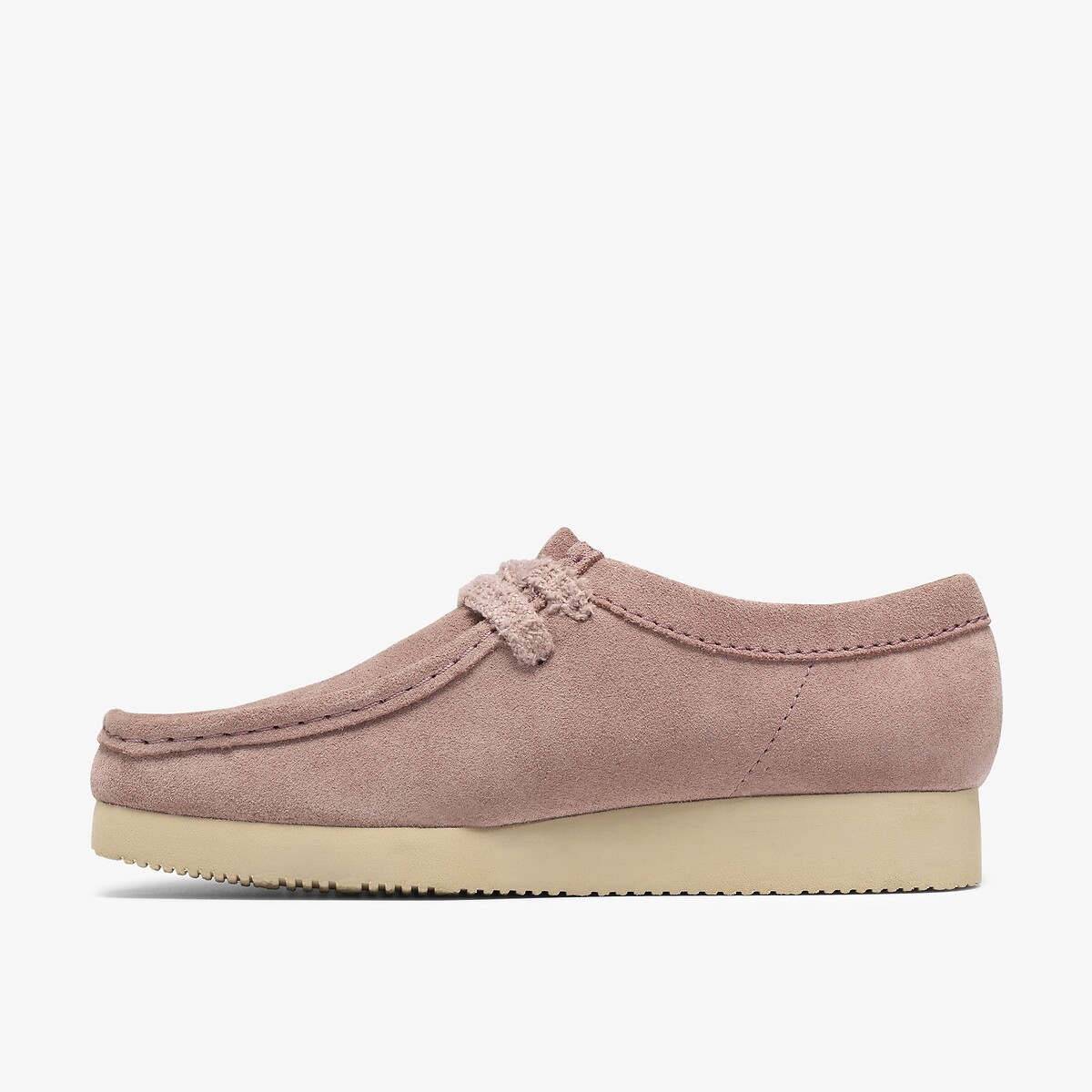 Wallabee Lite suede shoes pink, CLARKS