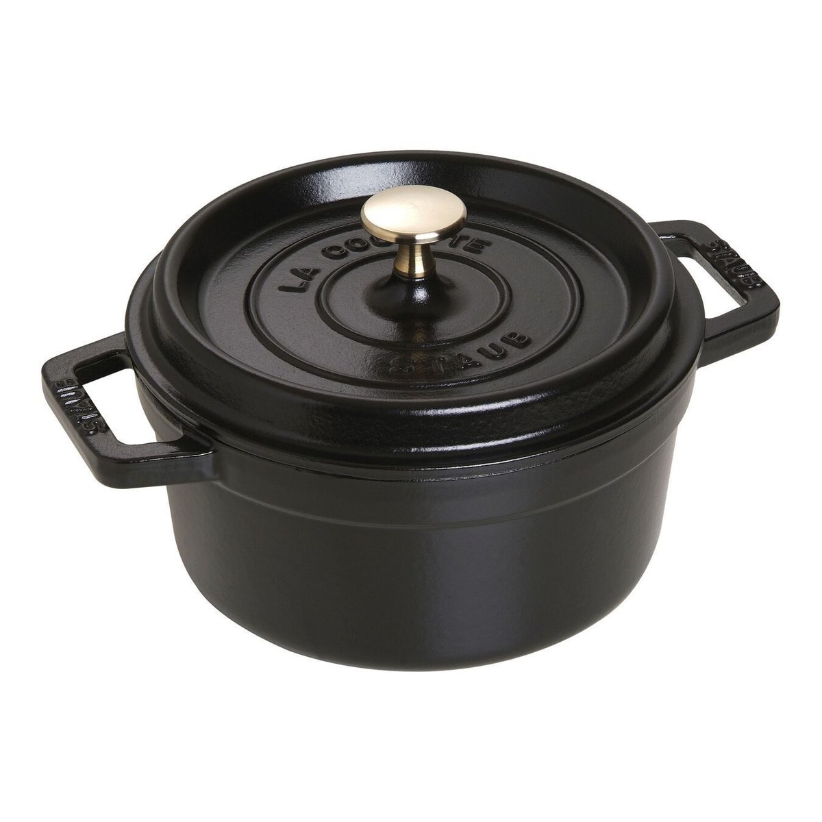 Cocotte en Fonte, Ronde noir mat, STAUB