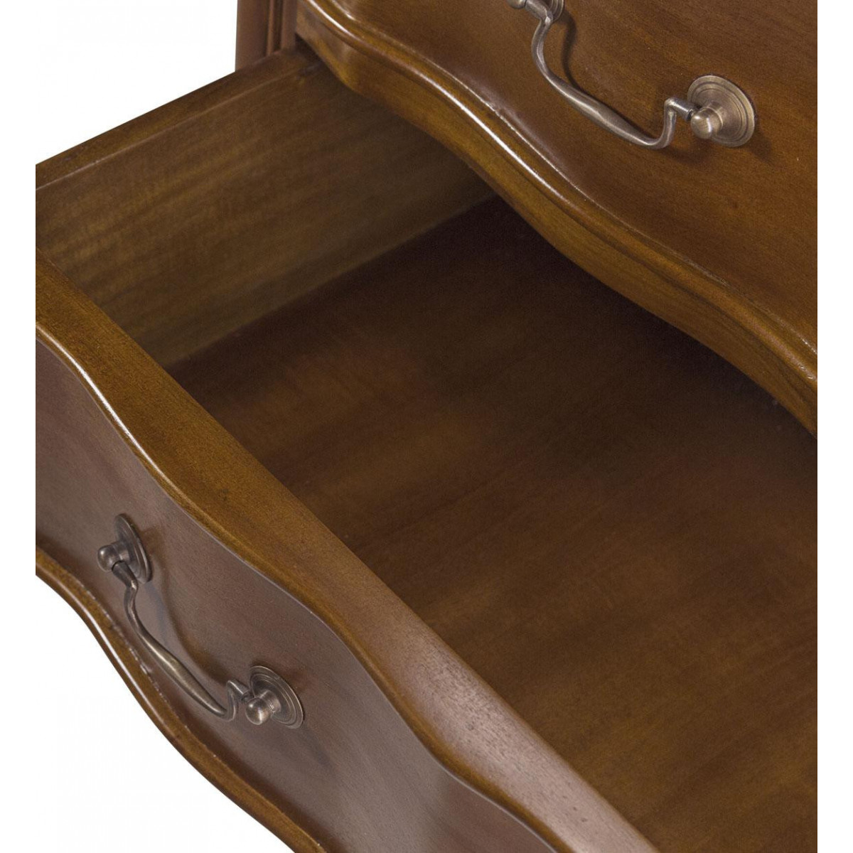 Commode 2 tiroirs bronze - HELVINIA marron, DECORATION D’AUTREFOIS