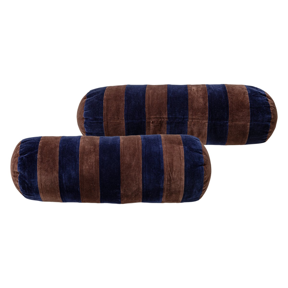 Lot de 4 coussins en coton NIVA marron, WOOOD
