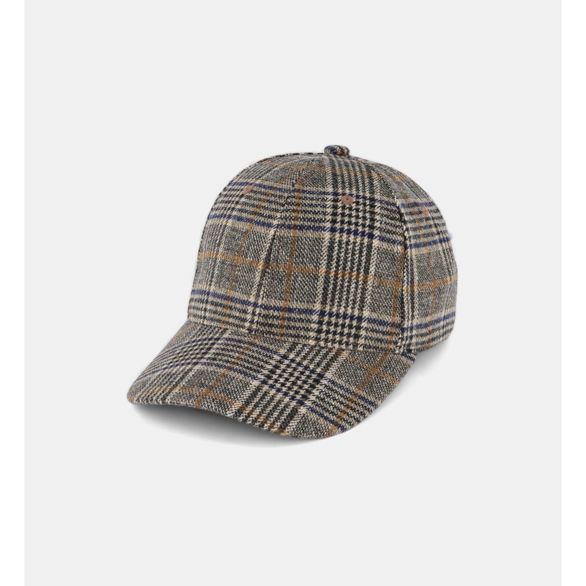Casquette bjorg prince de galles feutrée gris, GALERIES LAFAYETTE