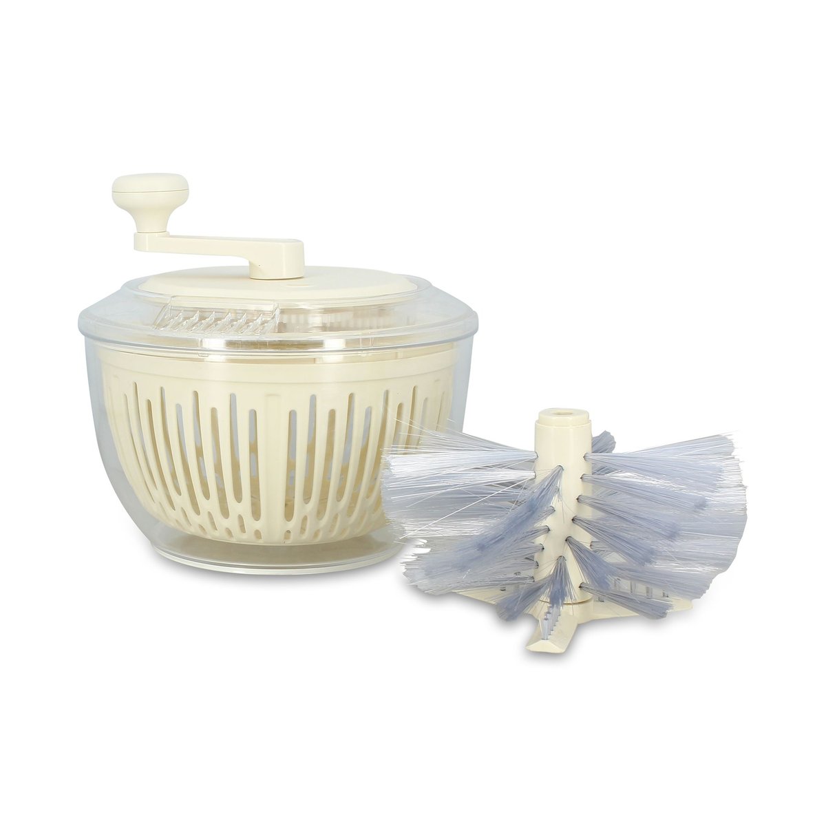 Essoreuse 2 en 1 en polypropylène blanc-transparent, MENASTYL