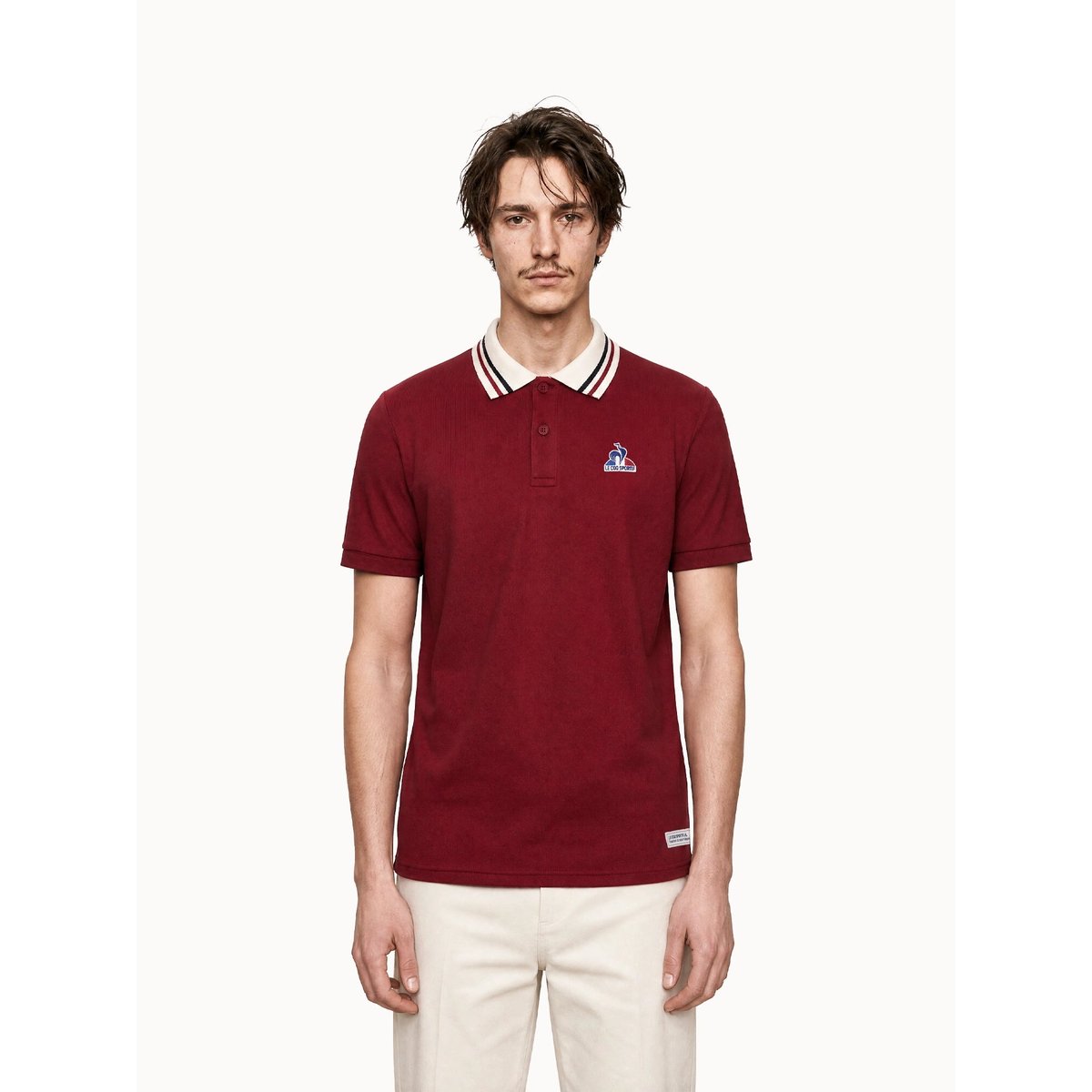 Polo Tricolore rio red, LE COQ SPORTIF