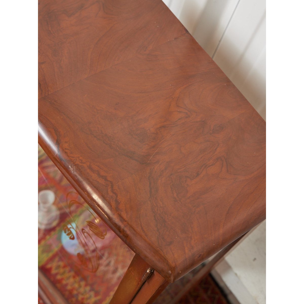 Vitrine florale en bois Victoria N°1297 - Bon état bois foncé, DEBONGOUT