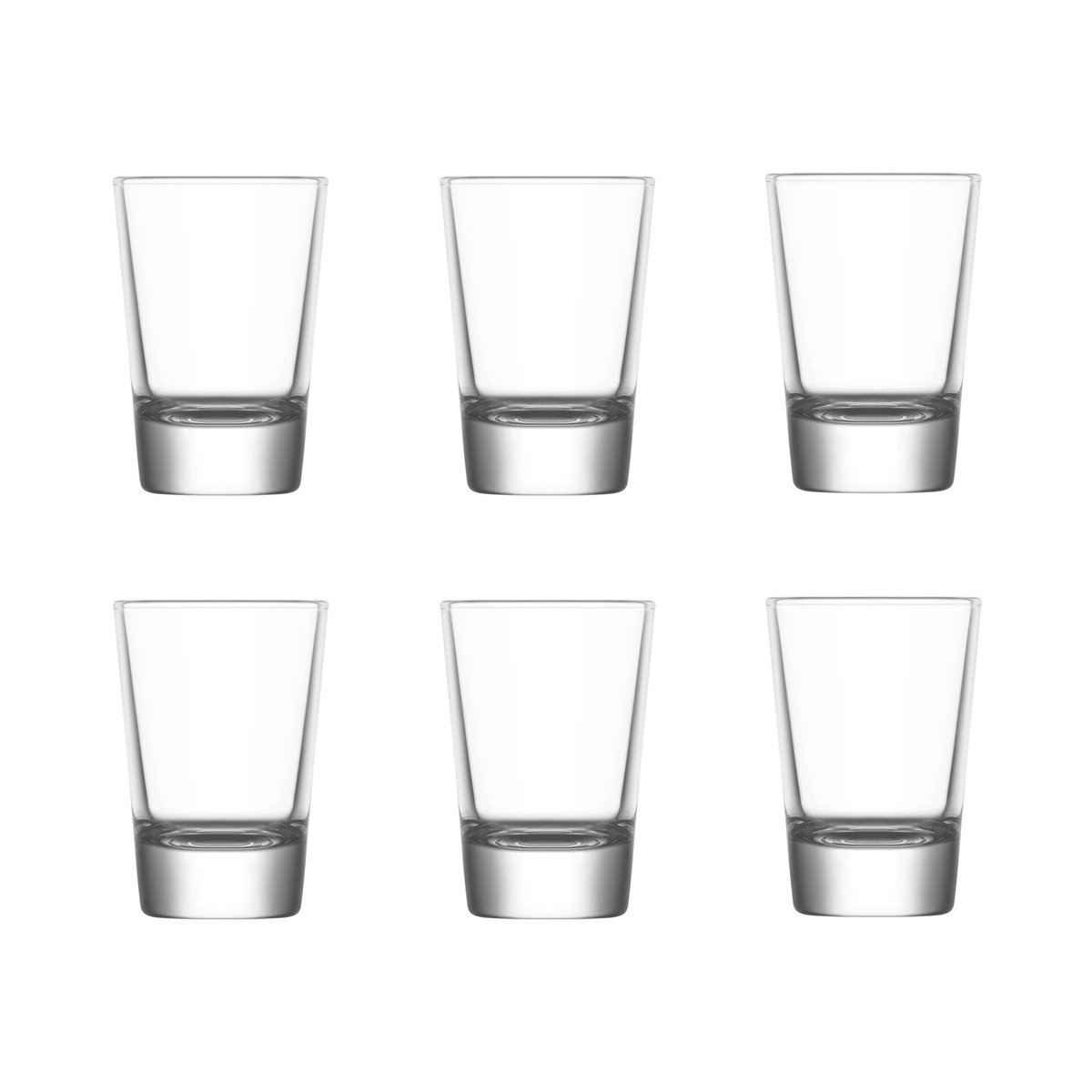 Lot de 6 verrines en verre 6,2cl, BOSTON transparent, NOVASTYL