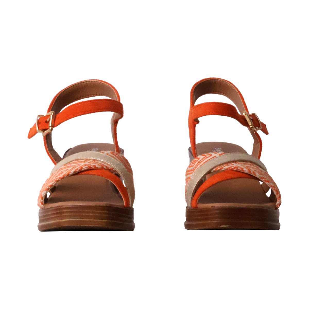 Sandales à Talon orange, ENZA NUCCI