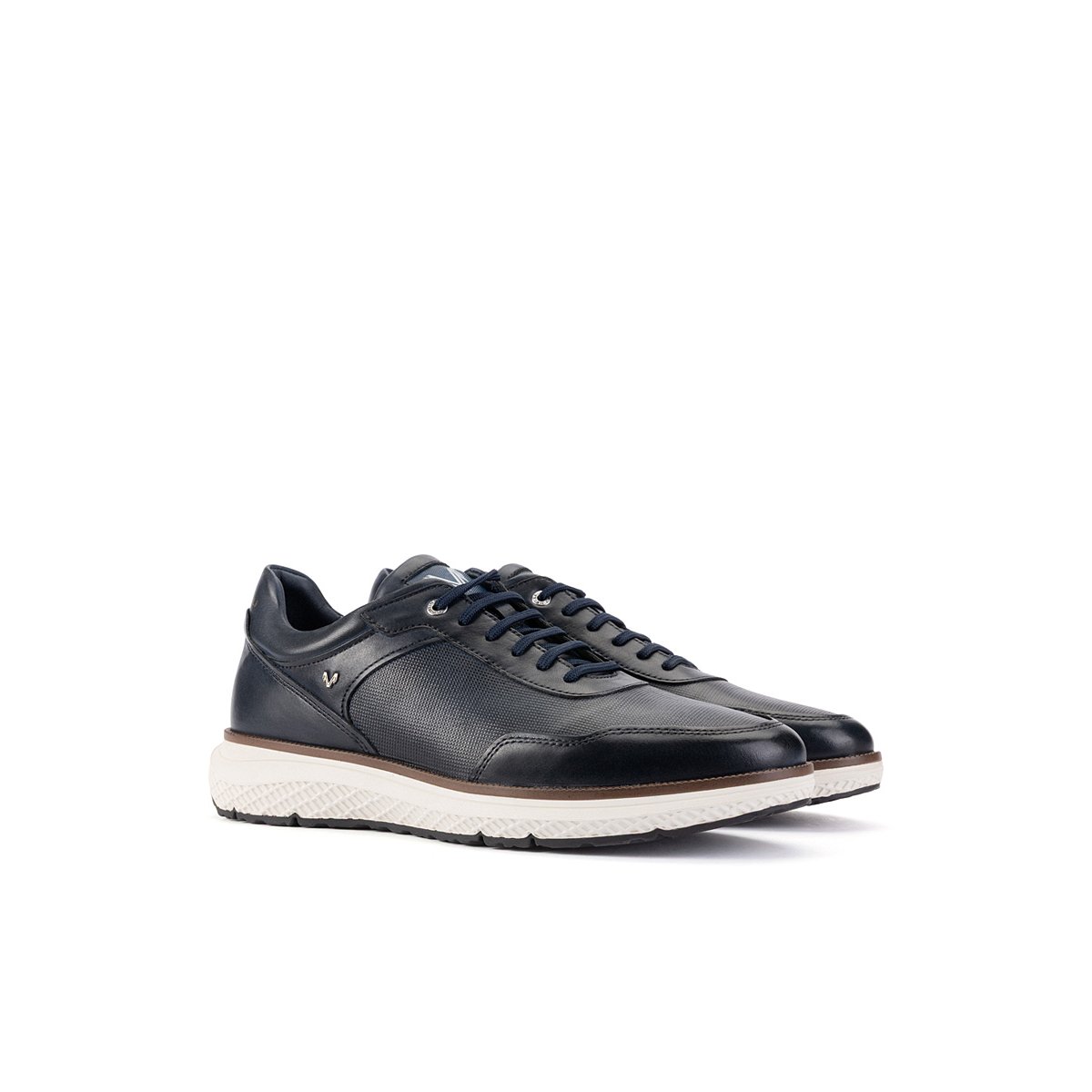 Baskets cuir Canterbury blue, MARTINELLI