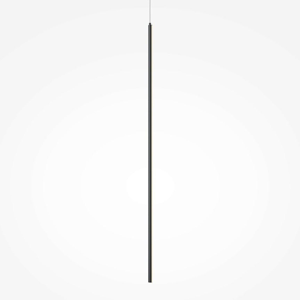 Suspension LED grande tige en métal SALEM noir, PIER IMPORT