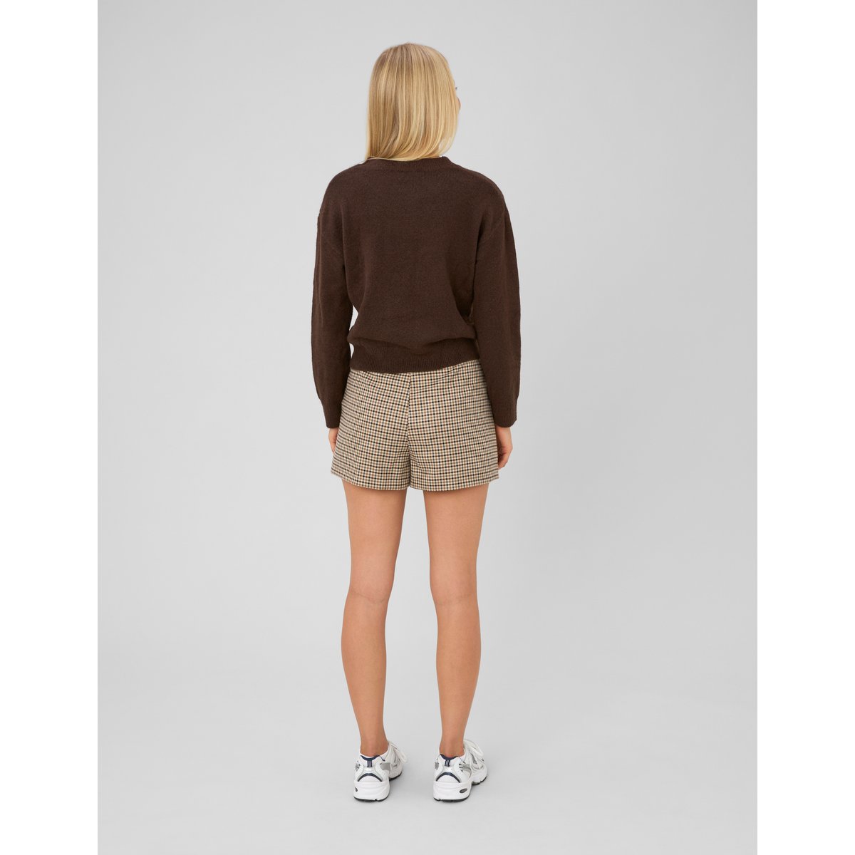 Jupe-short à carreaux marron, BZB