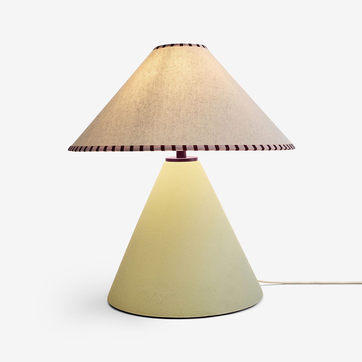 MADE.COM Marlowe Table Lamp with Fabric Shade sage, MADE
