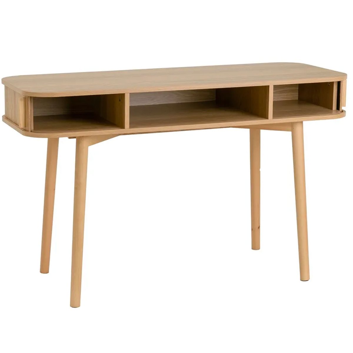 Bureau secrétaire en bois à portes coulissantes 120x50x75cm bois, WADIGA