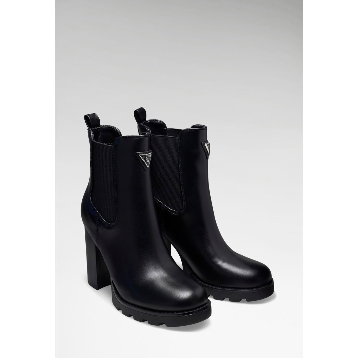 Bottes En Cuir Synthétique Nerel noir, GUESS