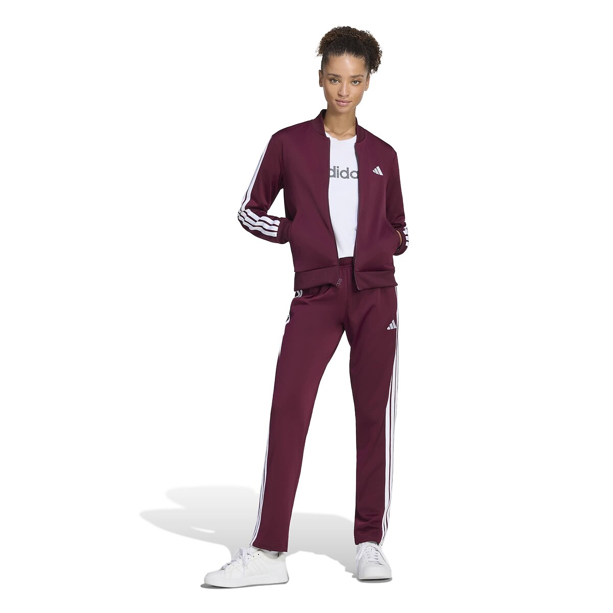 Ensemble de survêtement Essentials 3 stripes marron, ADIDAS SPORTSWEAR