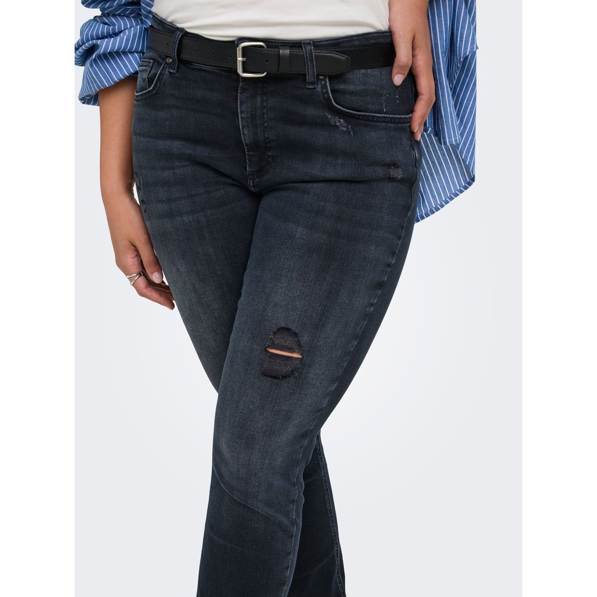 Jean Skinny washed black, ONLY CARMAKOMA