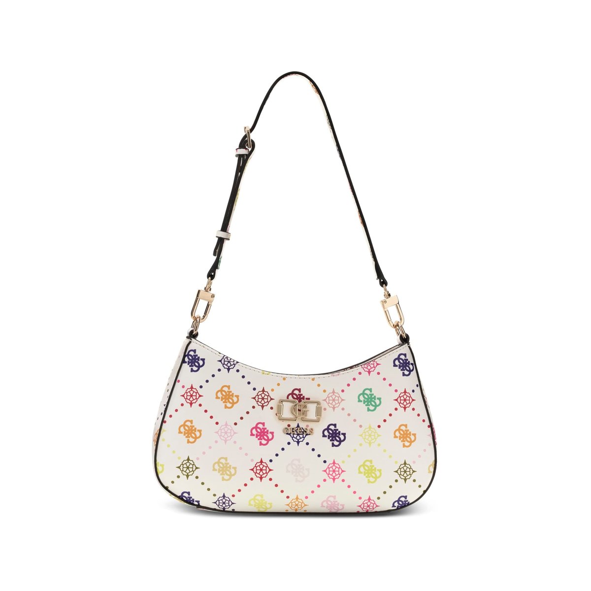 Emelie Logo Shoulder Bag fantaisie multicolore, GUESS