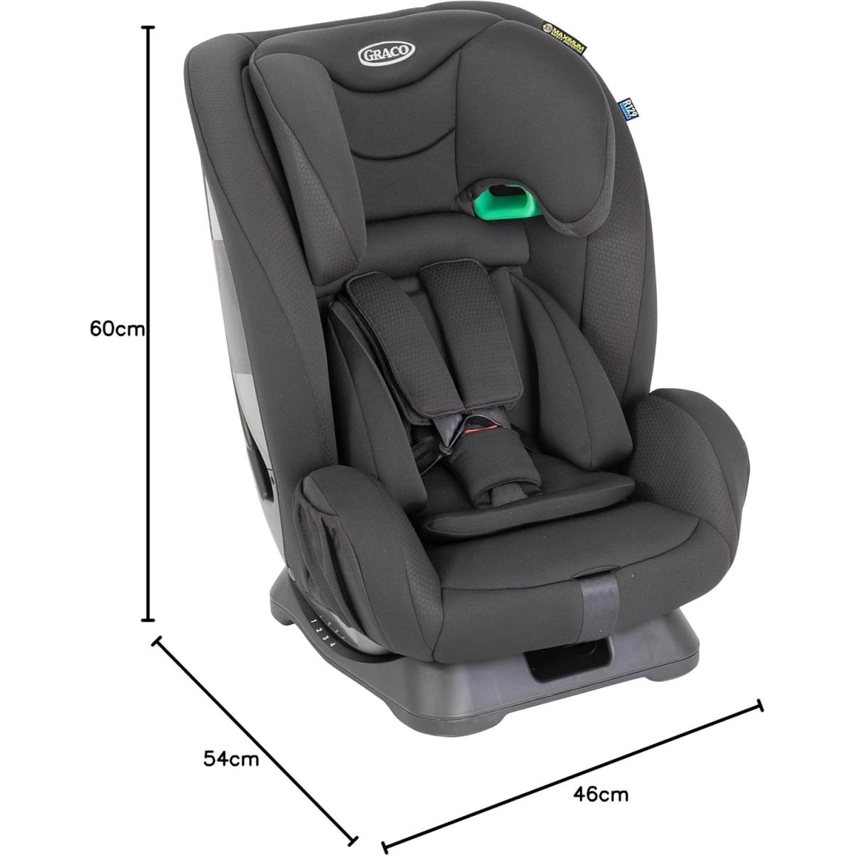Flexigrow Siège-Auto Onyx couleur unique, GRACO