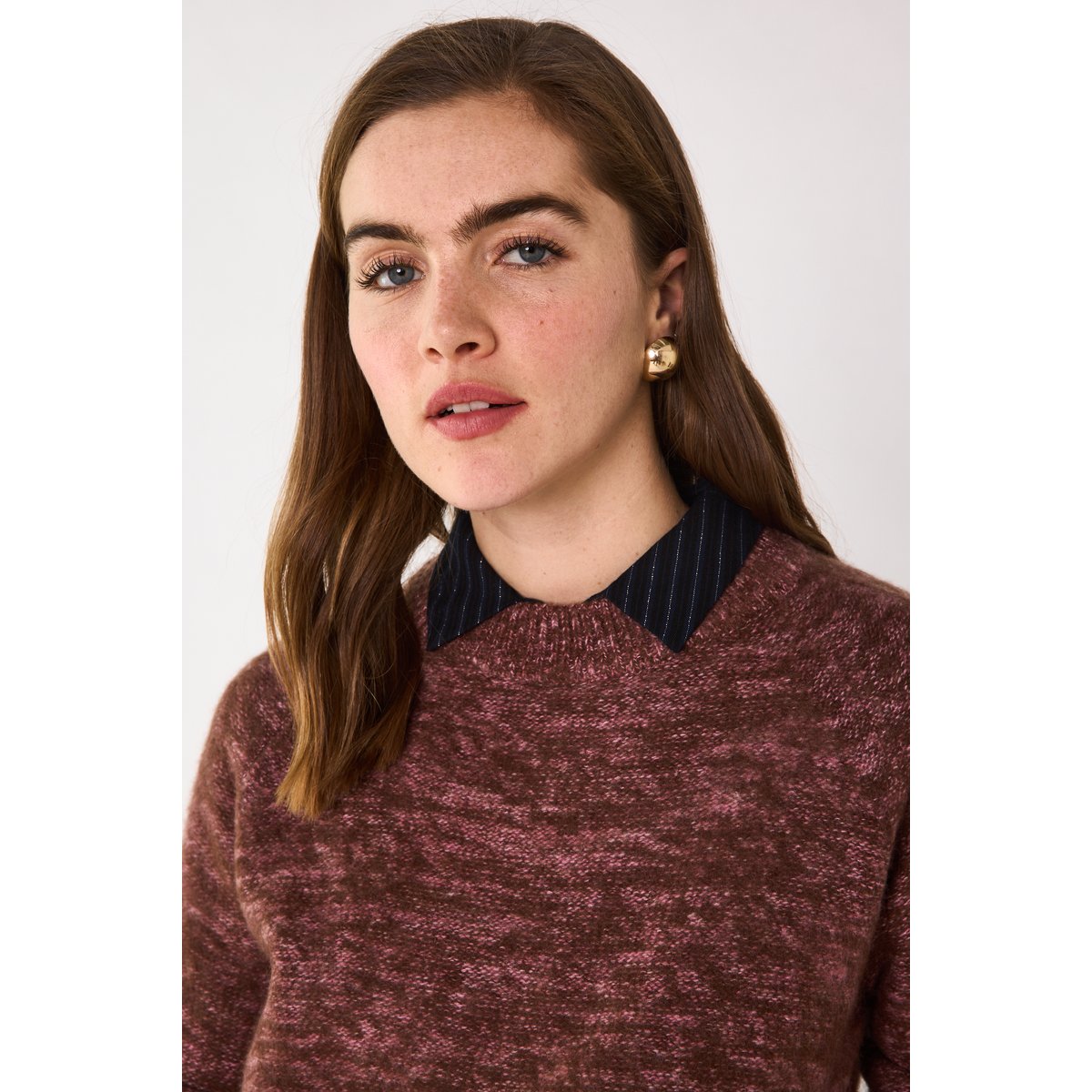 Pull en 100% cachemire 4 fils PEARL violine, Maison 123