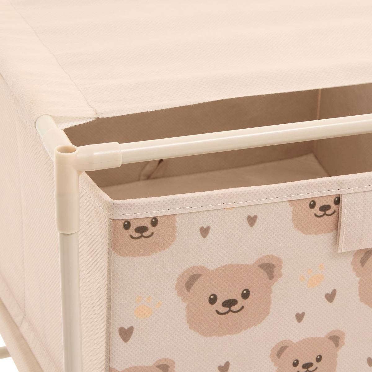 Table de chevet enfant 1 tiroir ourson TISSA beige, ATMOSPHERA FOR KIDS